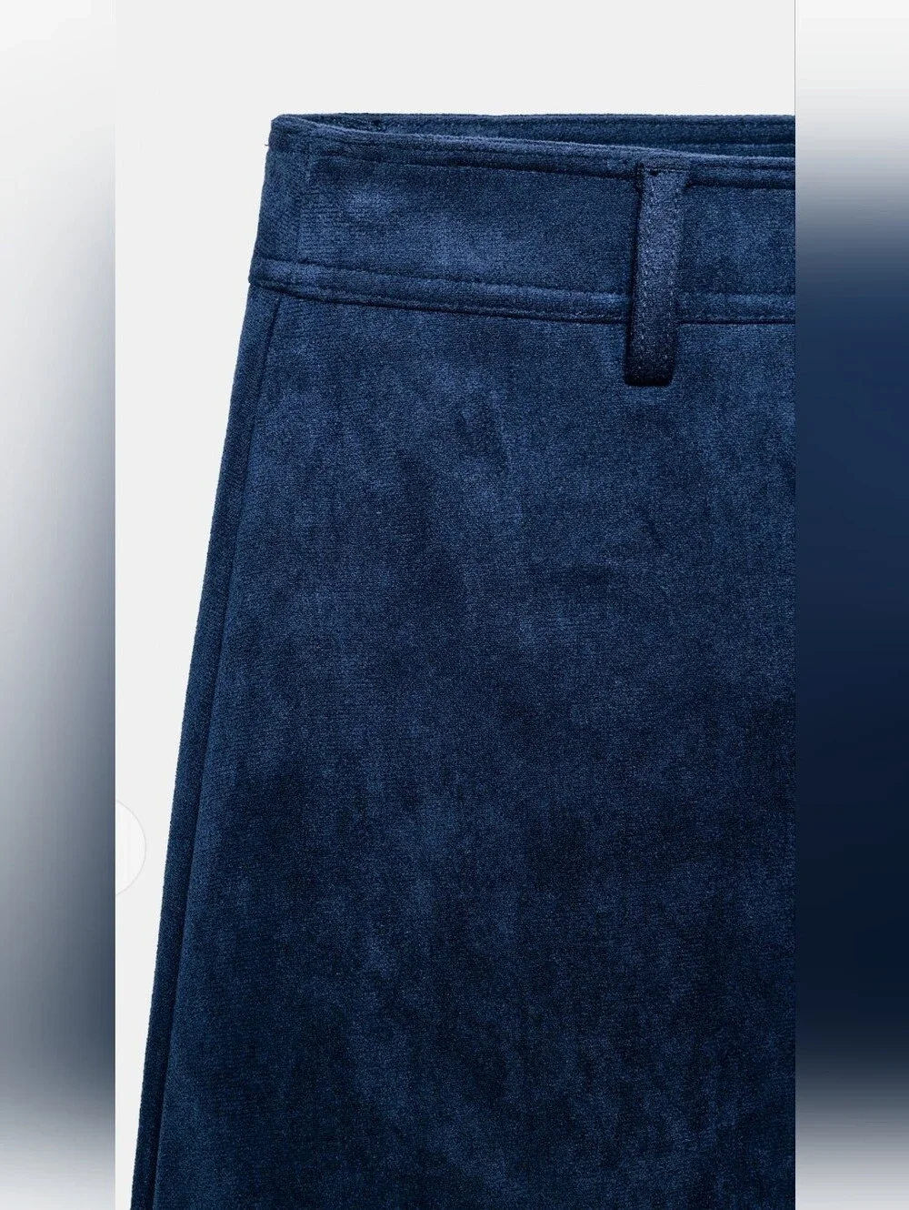 Zara FAUX SUEDE CAPE SKIRT (S)